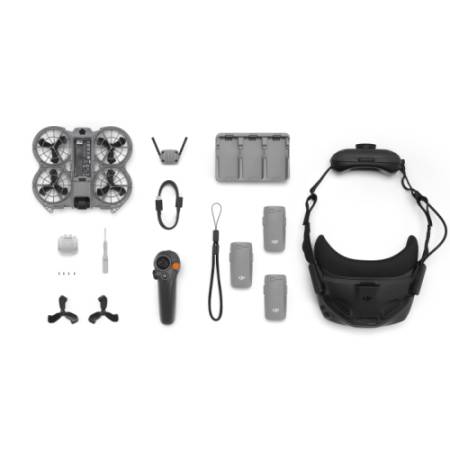 DJI Neo 2 Motion Fly More Combo - dron, 4K/60FPS, ActiveTrack, kontroler DJI Neo, gogle DJI Goggles N3 - zawartość zestawu